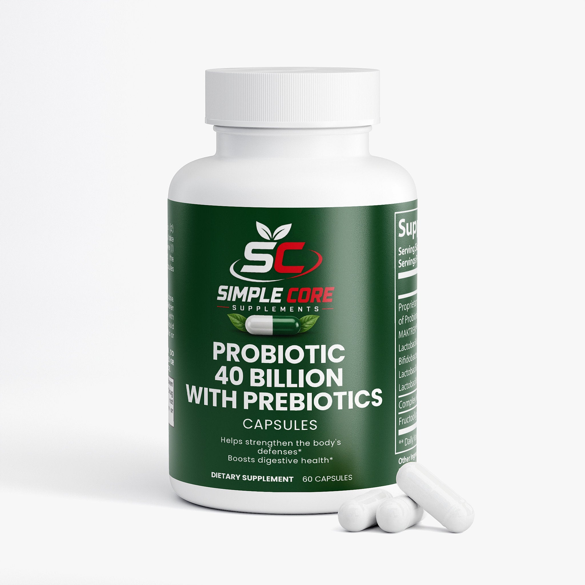 Probiotic 40 Billion with Prebiotics